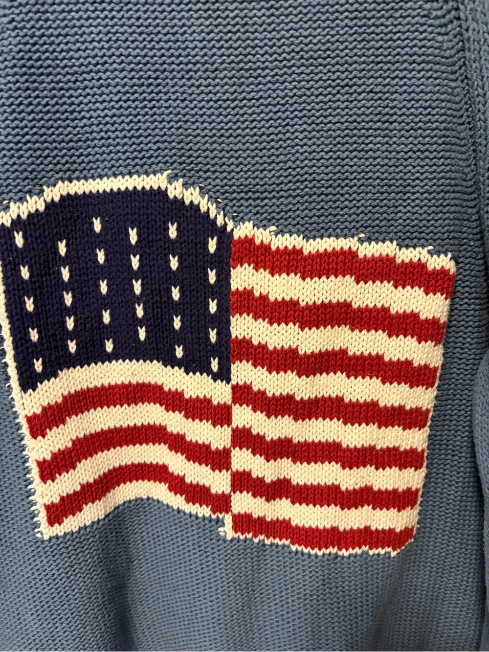 Maeve Anthropologie Lawson shawl flag blue collegiate cardigan sweater m medium - Picture 7 of 7